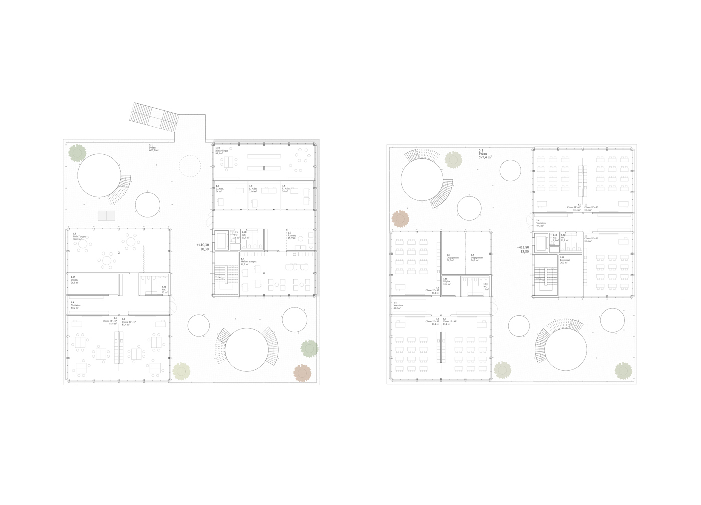 PLAN ETAGE 1 ET 2