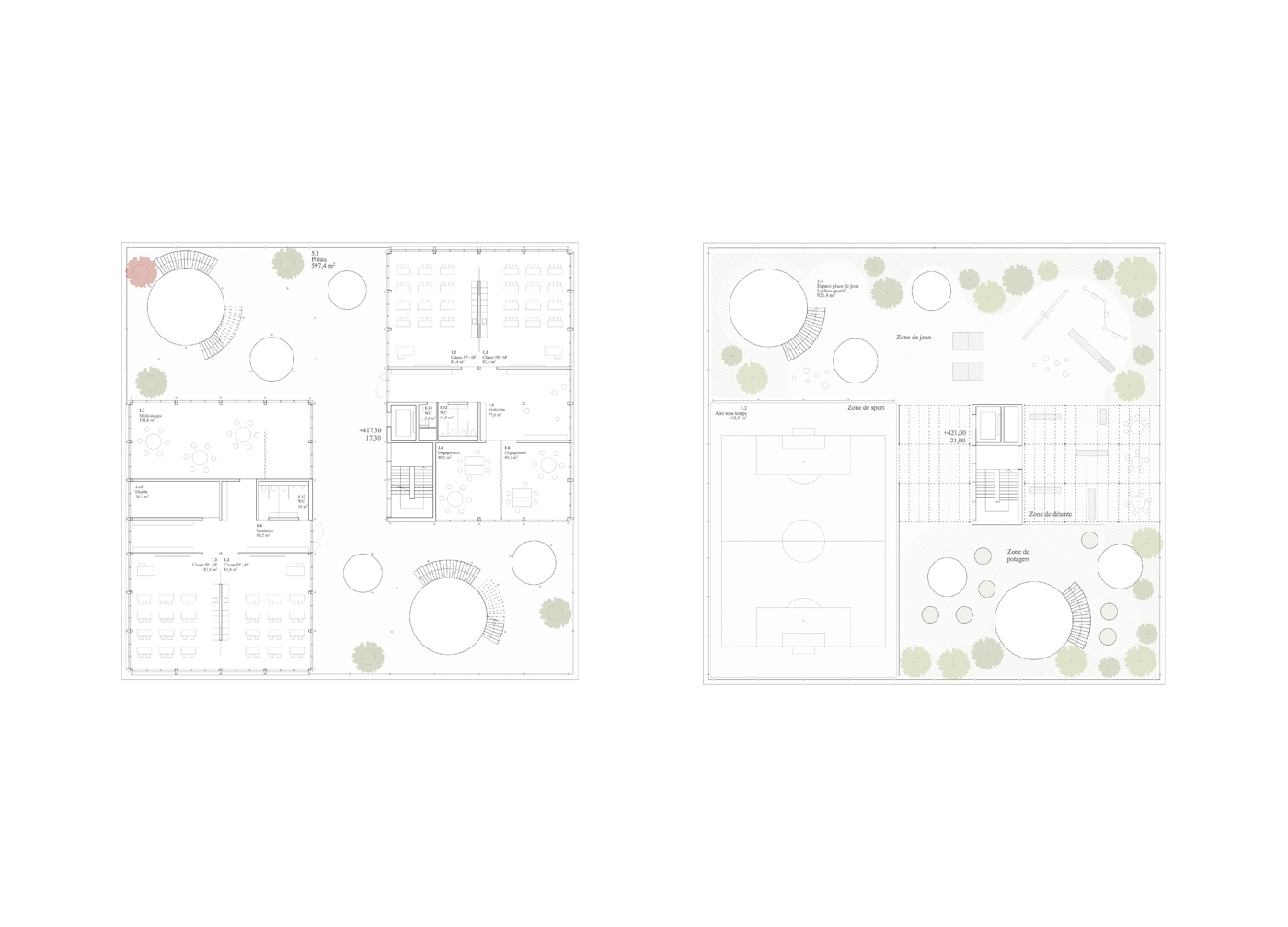 PLAN ETAGE 3 ET 4